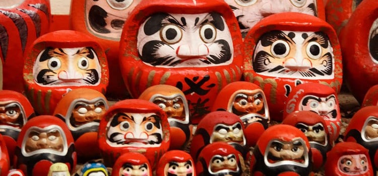 Boneco Daruma Tradicional